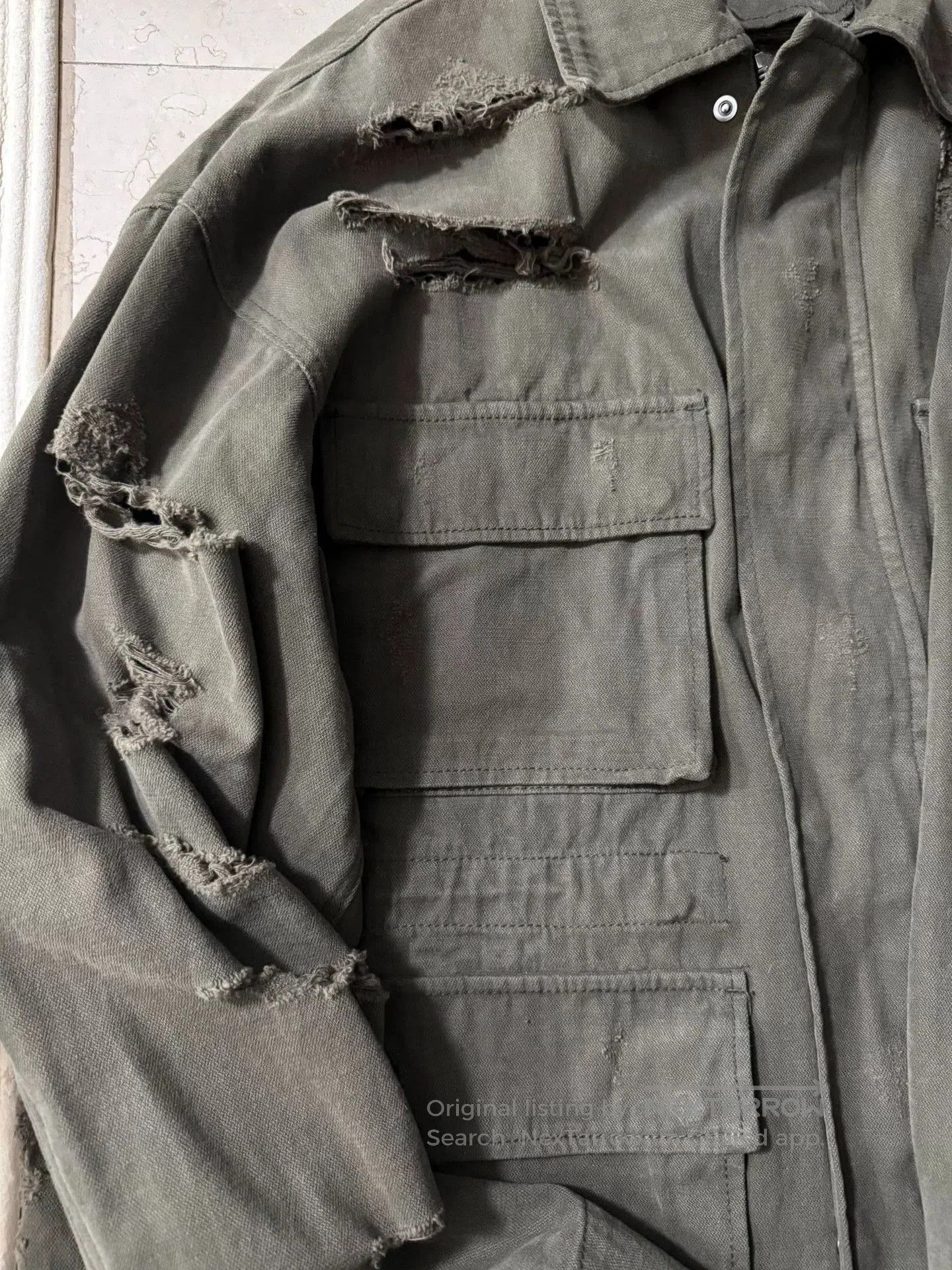 WE11DONE WE11DONE Logo Embroidered Distressed Jacket. Size US S / EU 44-46 / 1 - 5 Thumbnail