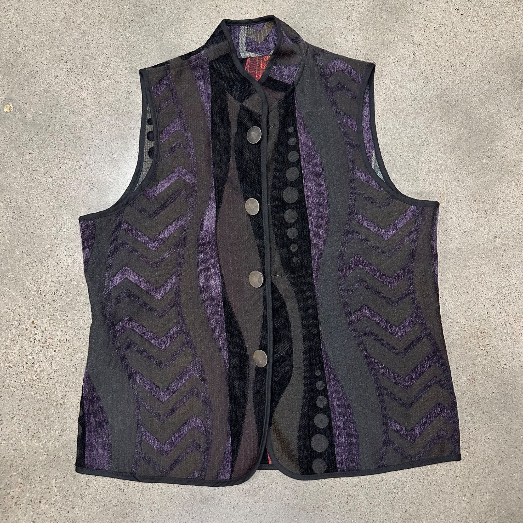 Vintage Vintage Unique Patterned Reversible Vest Size M / US 6-8 / IT 42-44 - 2 Thumbnail