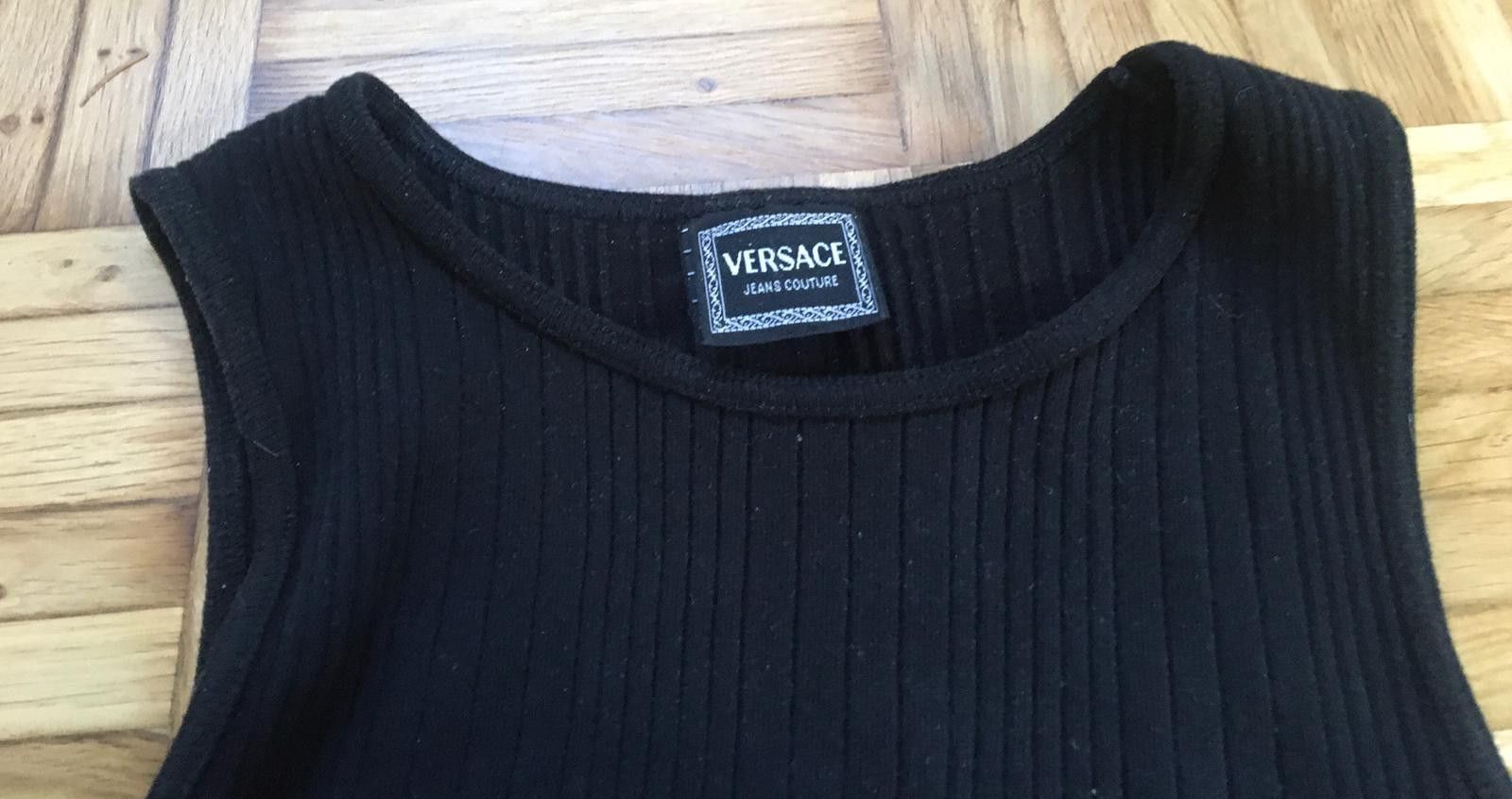 Versace Jeans Couture VERSACE Jeans Couture, sleeveless ribbed shirt, tank top Size US M / EU 48-50 / 2 - 3 Thumbnail