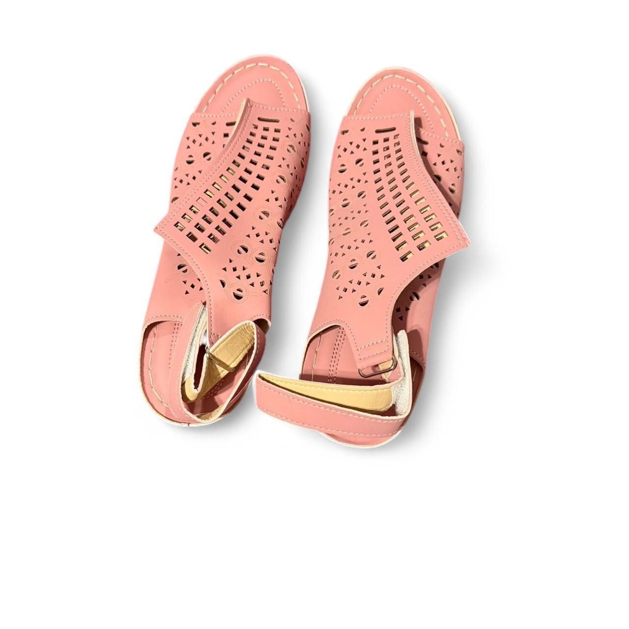 Designer Stylish Open-Toe Pink Sandals Size US 11 / IT 41 - 1 Preview