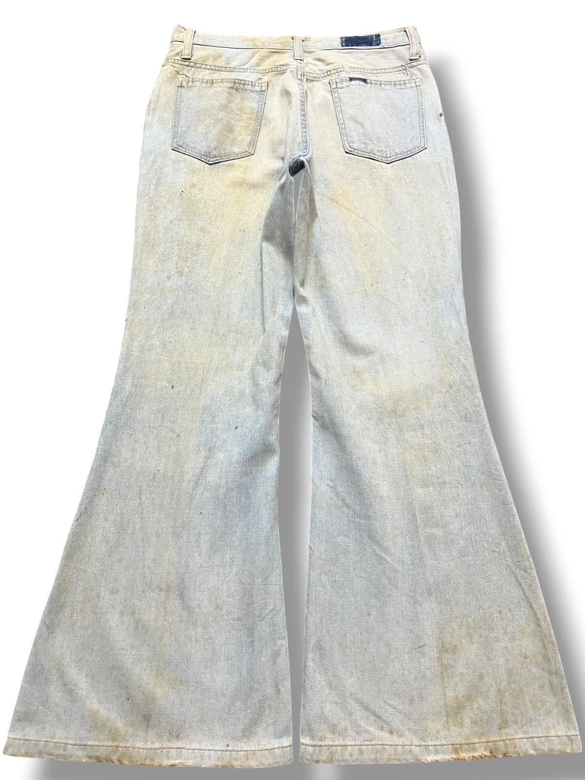 Tornado Mart Vintage Japanese Brand Flare Faded Bell Bottom Denim Size US 29 - 6 Thumbnail