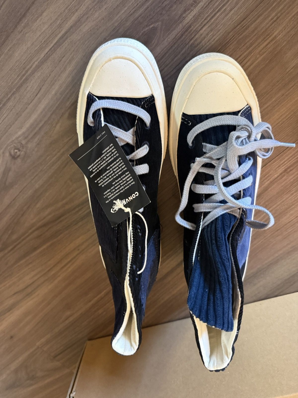 Converse Converse Chuck 70 Corduroy Hi Black Navy Egret Men’s 7 Size US 7 / EU 40 - 3 Thumbnail