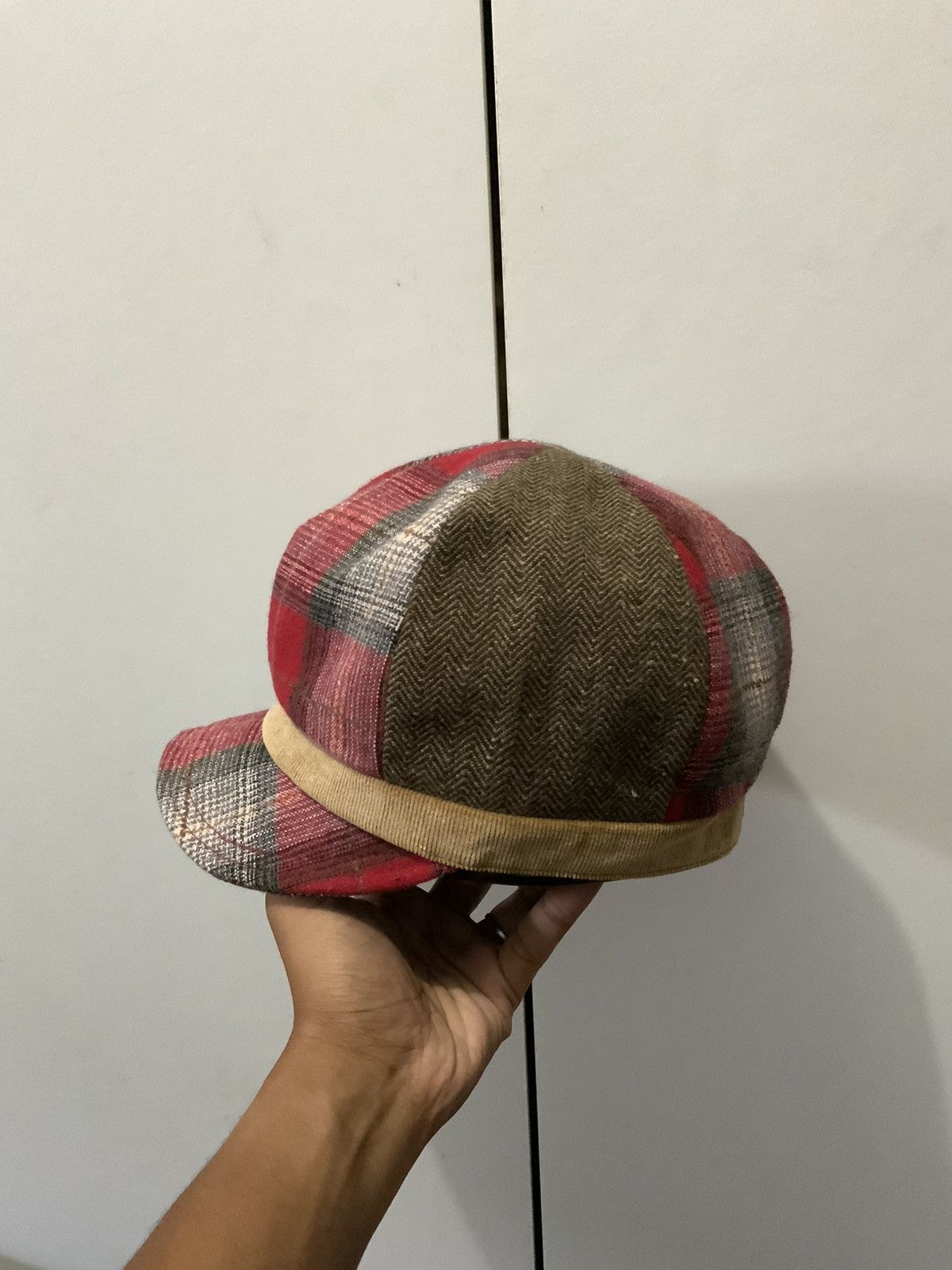 Japanese Brand Newsboy Patchwork Japan Retro Hat Size ONE SIZE - 3 Thumbnail