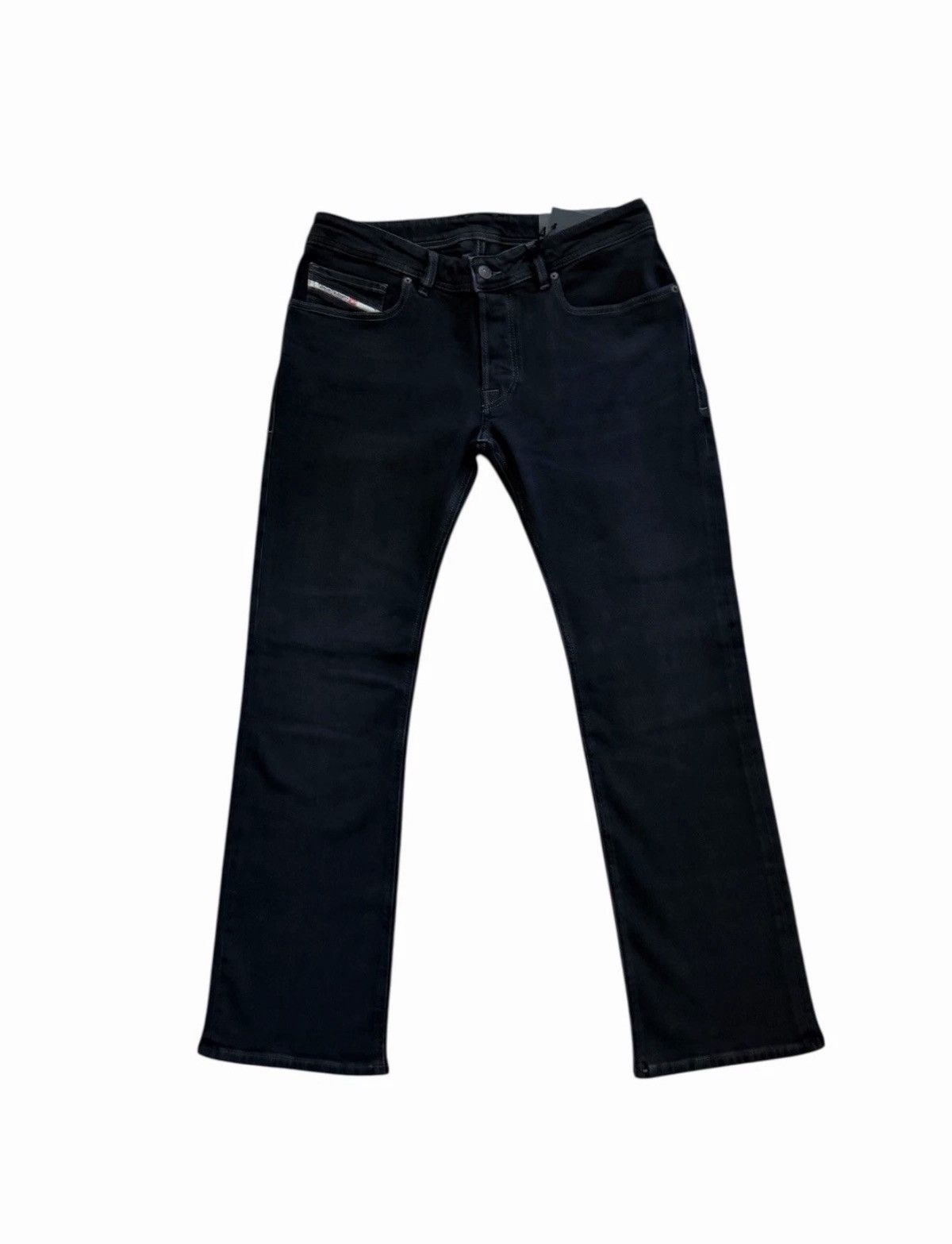 Diesel Diesel Mens Zatiny Slim Bootcut Jeans RE064 Black Size 34/32 Size US 34 / EU 50 - 1 Thumbnail