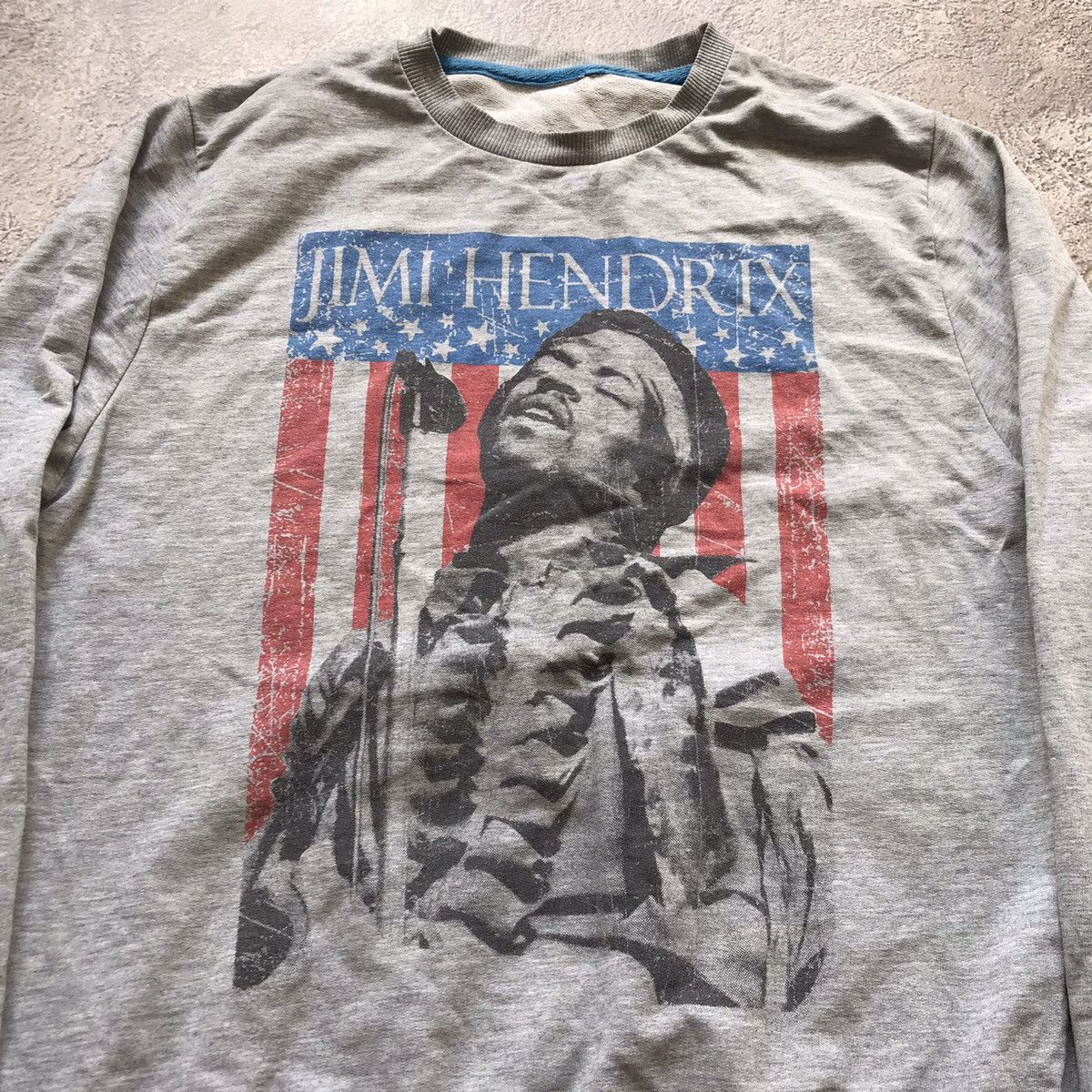 Vintage Vintage 90s Jimi Hendrix Faded Band Sweatshirt Grunge Slim L Size US L / EU 52-54 / 3 - 3 Thumbnail