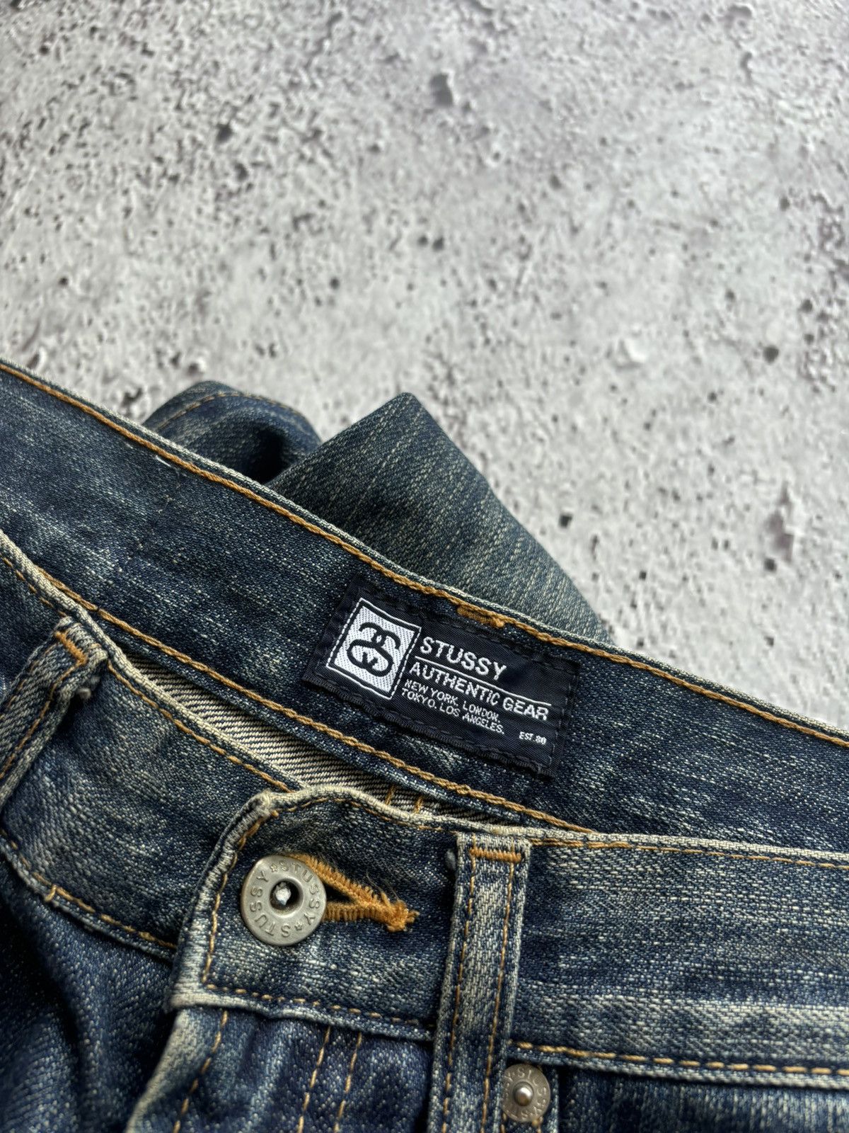 Stussy 2000's Stussy SS Logo denim jeans Size US 28 / EU 44 - 9 Thumbnail