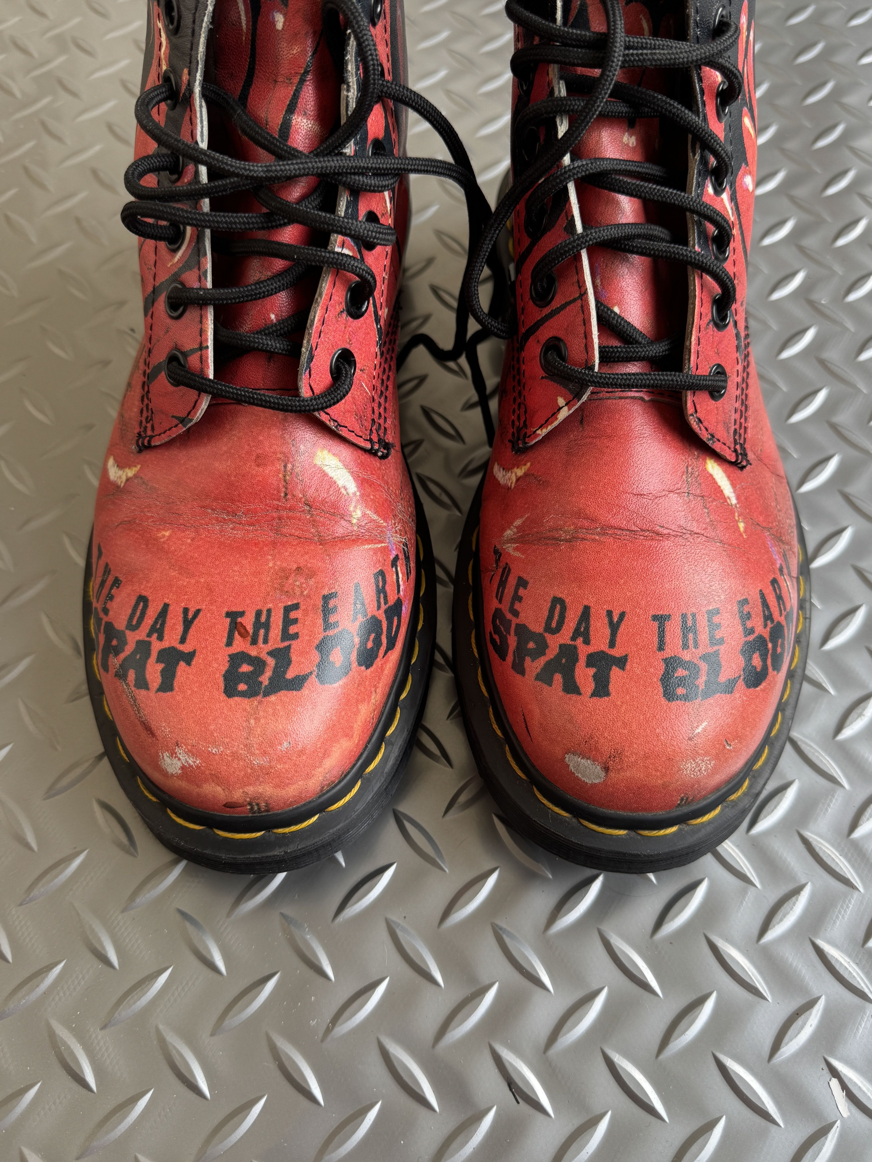 Dr. Martens Dr. Martens “Demented Are Go” 1460 Leather Boots Size US 8 / EU 41 - 5 Thumbnail