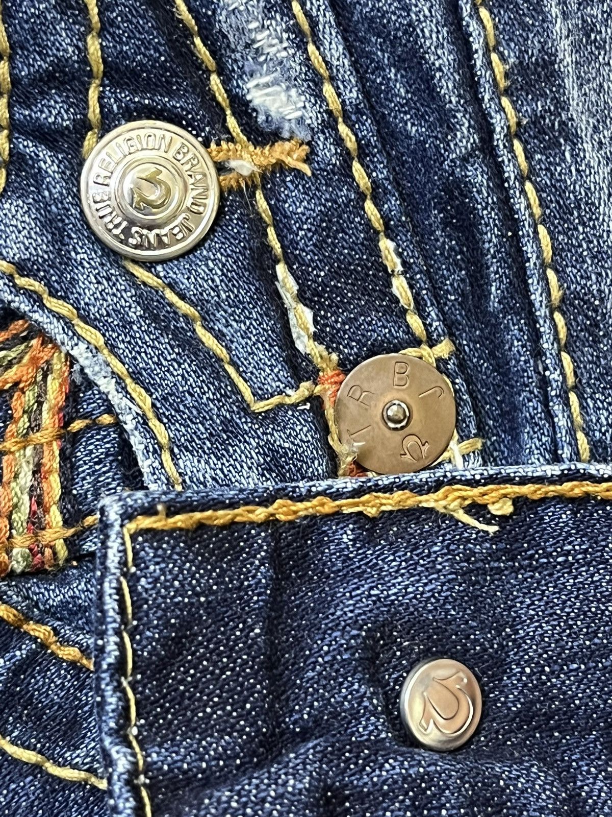 True Religion 🔥FLARE🔥TRUE RELIGION JOEY BIG T FLARED JEANS Size US 34 / EU 50 - 18 Thumbnail
