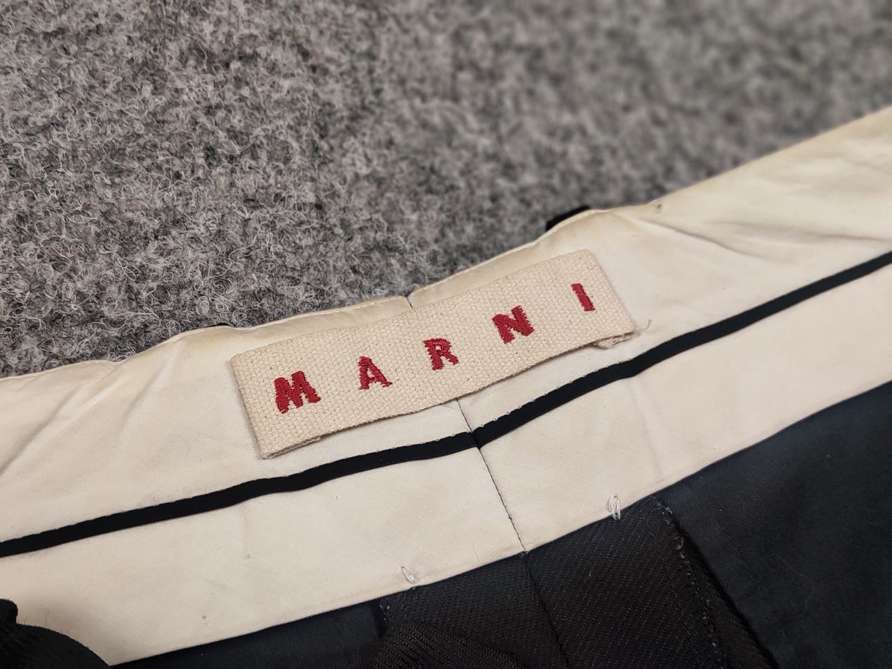 Marni Marni Design Classic Black Wool Trouser Pants Size 40" / US 18 - 10 Thumbnail