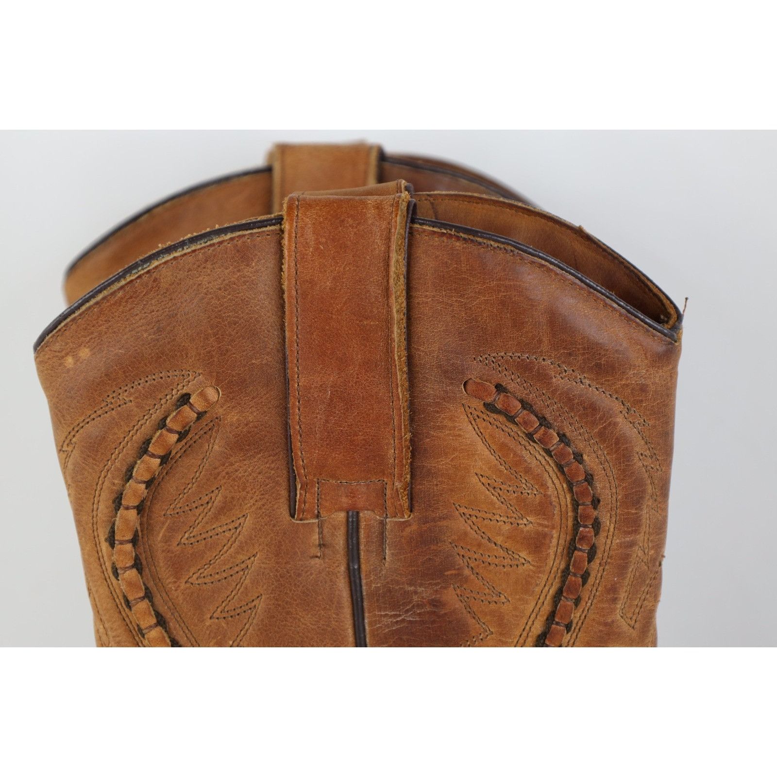Vintage Vintage 70s 80s Streetwear Braided Leather Cowboy Boots Size US 6 / IT 36 - 5 Thumbnail