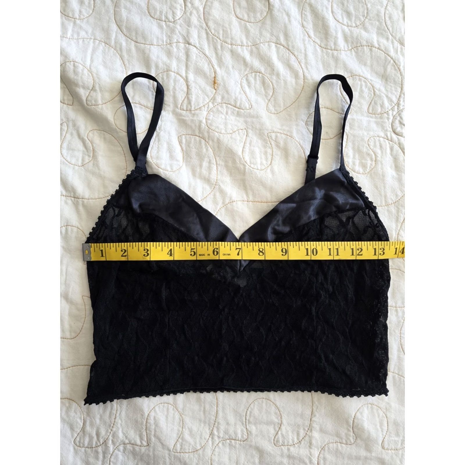 Undercover VINTAGE UndercoverWear Black Lace Bralet Shirt Womens Small Medium 1970s 1980s Art Deco Size ONE SIZE - 6 Thumbnail