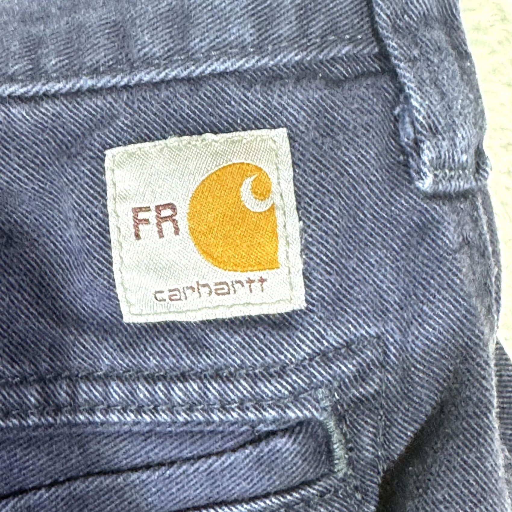Carhartt VINTAGE Carhartt FR Pants Mens 34x28 Navy Flame Resistant Reflective Tape CAT2 Work Size US 34 / EU 50 - 3 Thumbnail