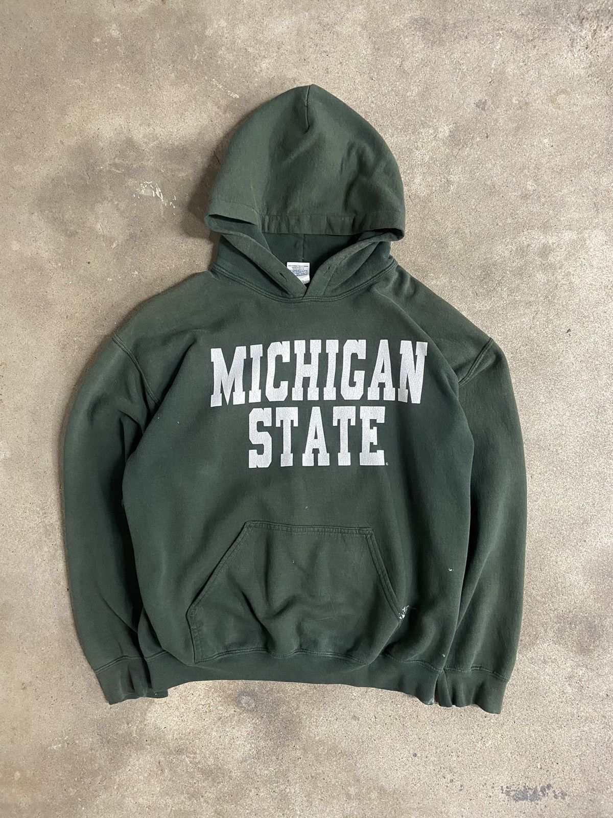 Vintage Vintage 90s Michigan state collegiate hoodie Size US M / EU 48-50 / 2 - 1 Thumbnail