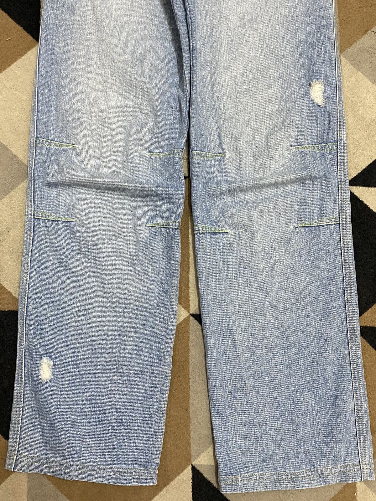 Japanese Brand Vintage Japanese Brands Faded Embroidered Distressed Jeans Size US 30 / EU 46 - 5 Thumbnail