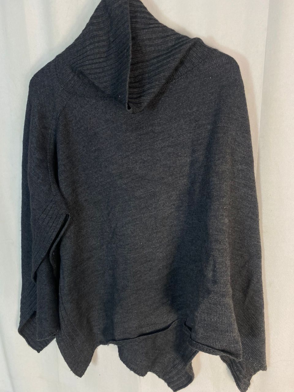 Japanese Brand × Yohji Yamamoto Ined wool ponchos turtleneck by yohji Yamamoto Size L / US 10 / IT 46 - 1 Thumbnail