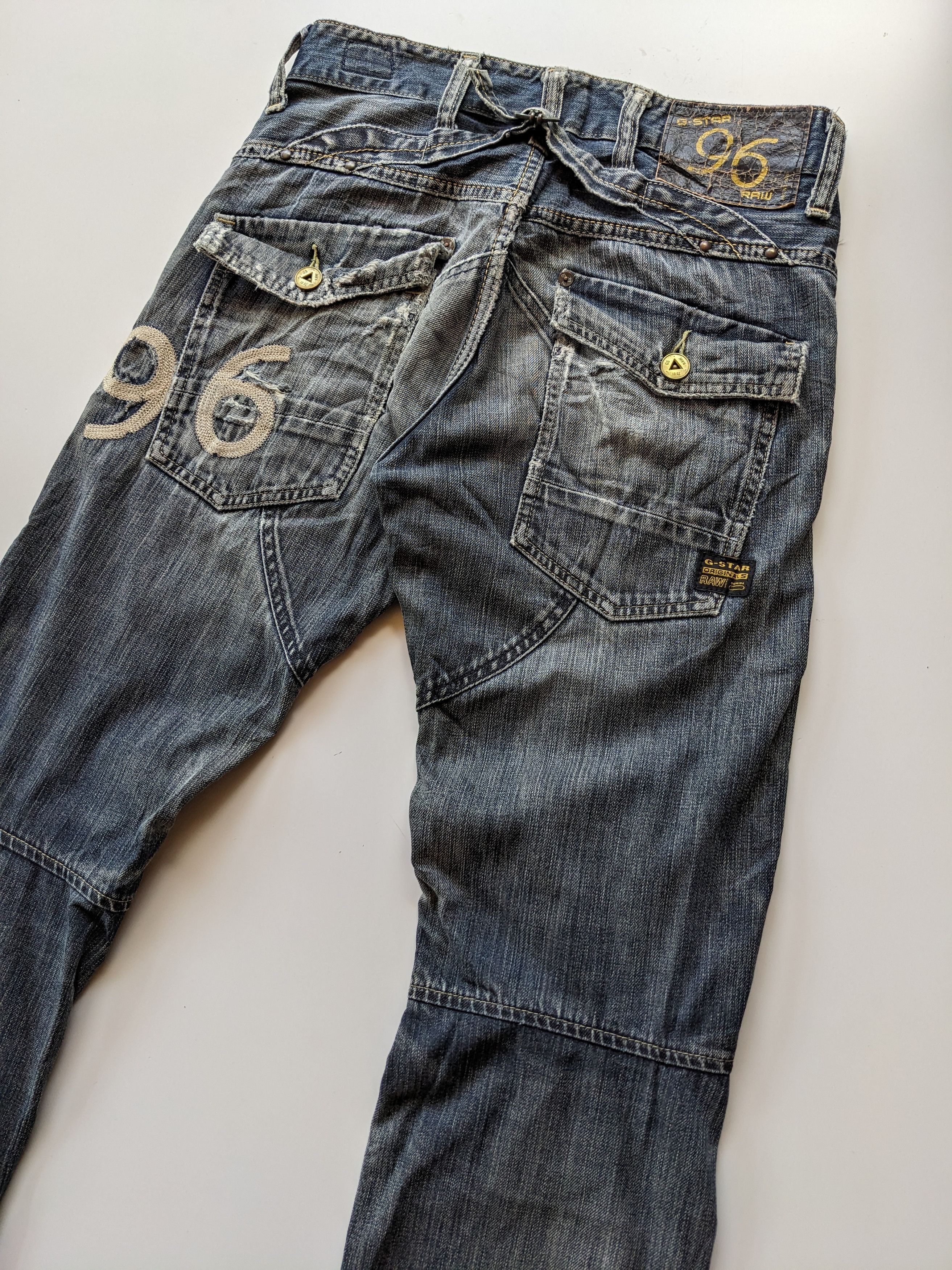 G-Star G-Star Raw distressed clawmark faded jeans Size US 30 / EU 46 - 1 Thumbnail