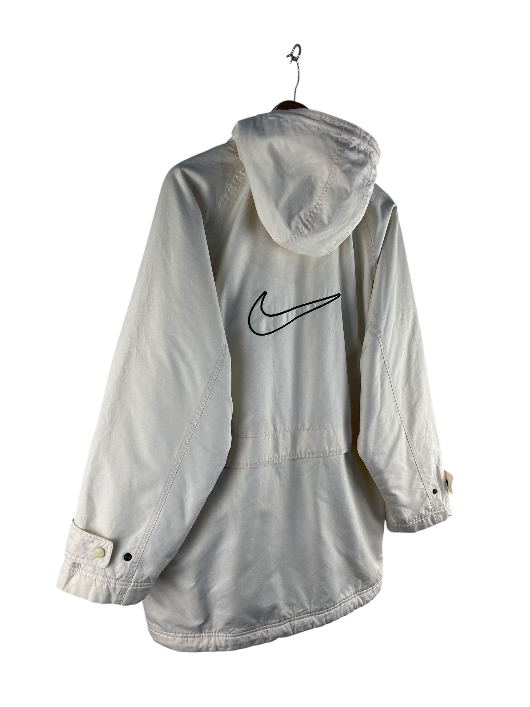 Nike Vintage Nike Big Swoosh Hooded Windbreaker Jacket Size US M / EU 48-50 / 2 - 6 Thumbnail