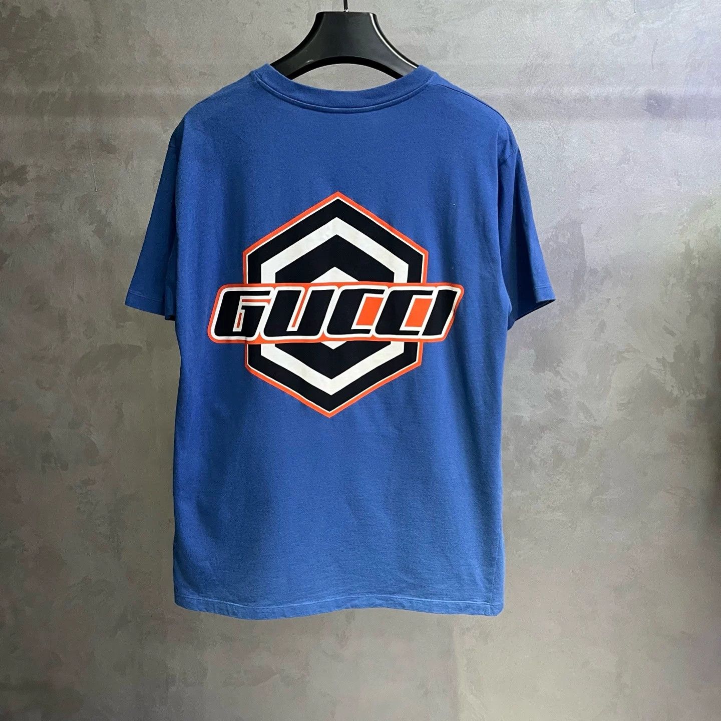 Gucci Gucci Blue Letter Print Crewneck T-Shirt Size US XXS / EU 40 - 5 Thumbnail