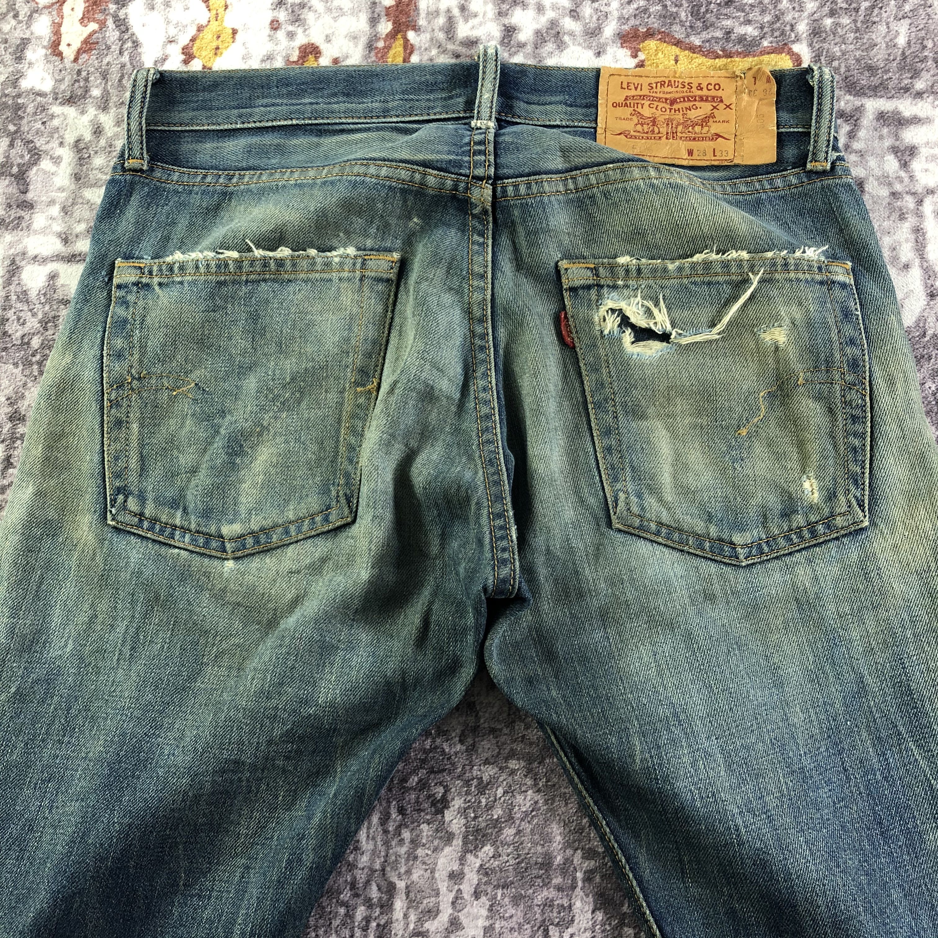 Levi's × Vintage 90s Vintage Distress Levis 505 Jeans-JM3208 Size US 31 - 5 Thumbnail