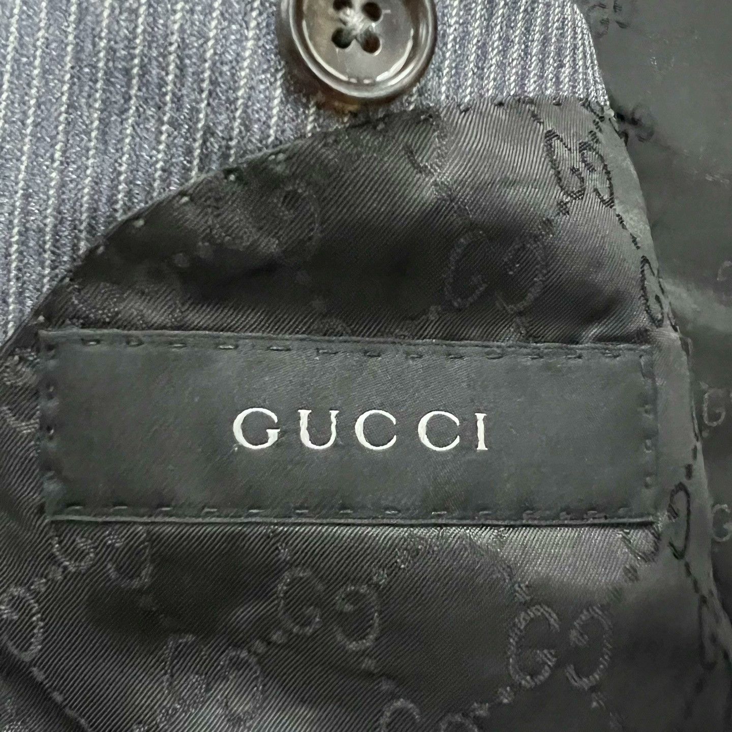 Gucci Gucci Blue Pinstripe Suit Size US M / EU 48-50 / 2 - 3 Thumbnail