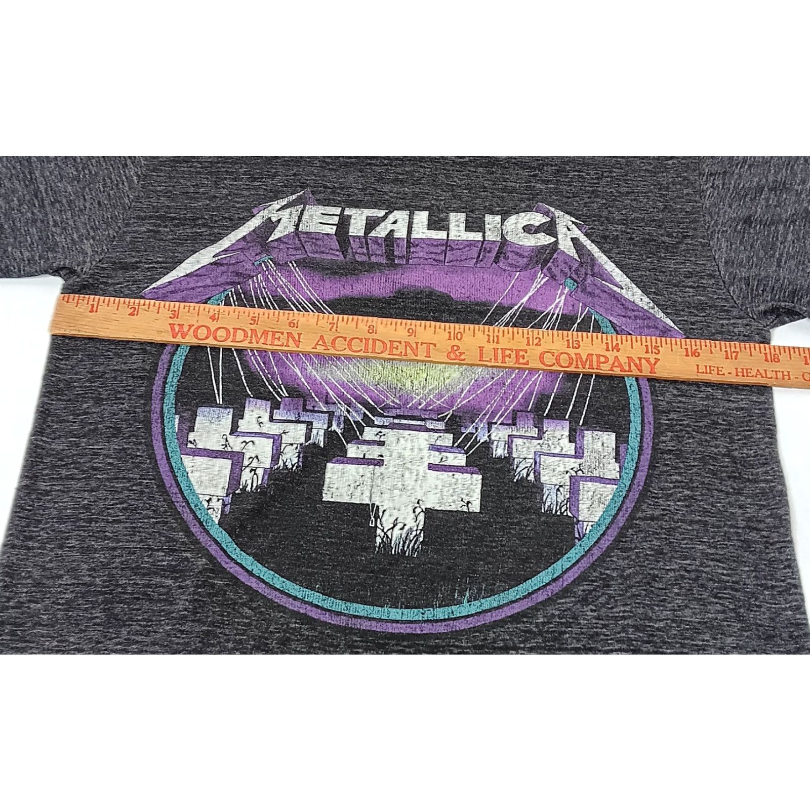 Vintage Metallica Master Of Puppets Shirt Rock Band Small Heavy Metal Music Cemetary Size US S / EU 44-46 / 1 - 4 Thumbnail