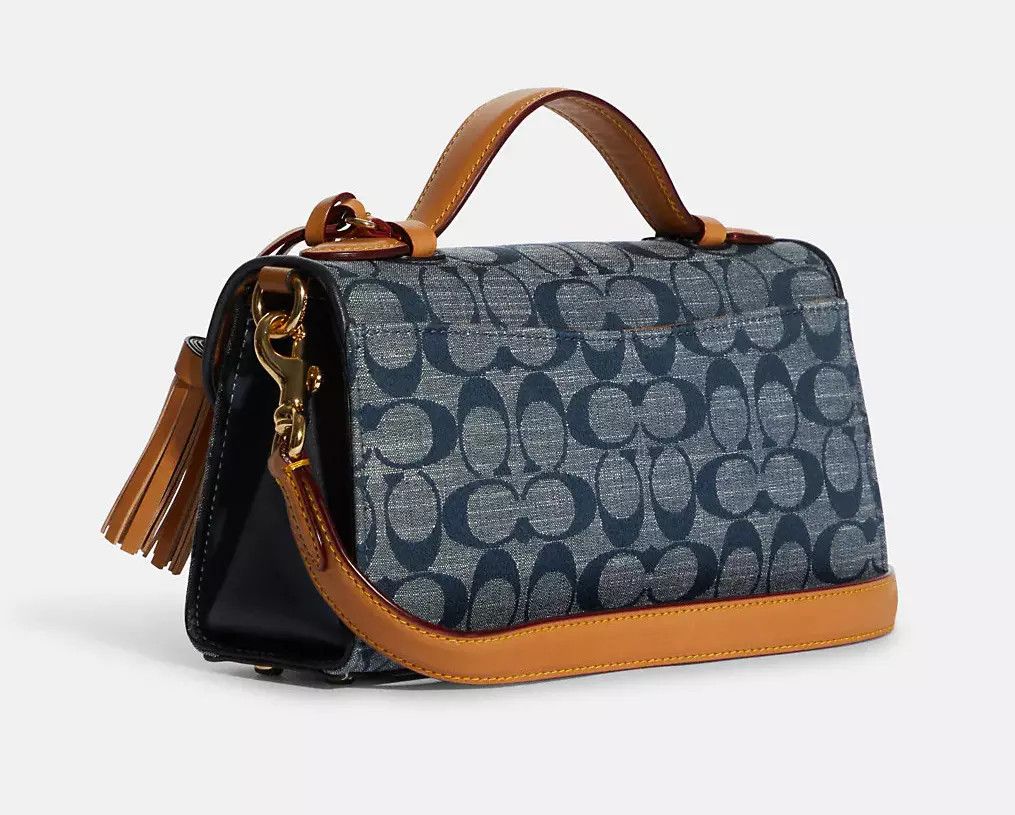 Coach Kleo Top Handle In Signature Chambray C8513 Size ONE SIZE - 11 Thumbnail