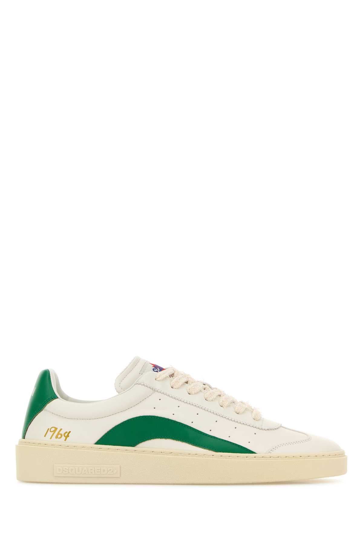 Dsquared2 Two-Tone Leather Rider Sneakers Size US 9 / EU 42 - 1 Thumbnail