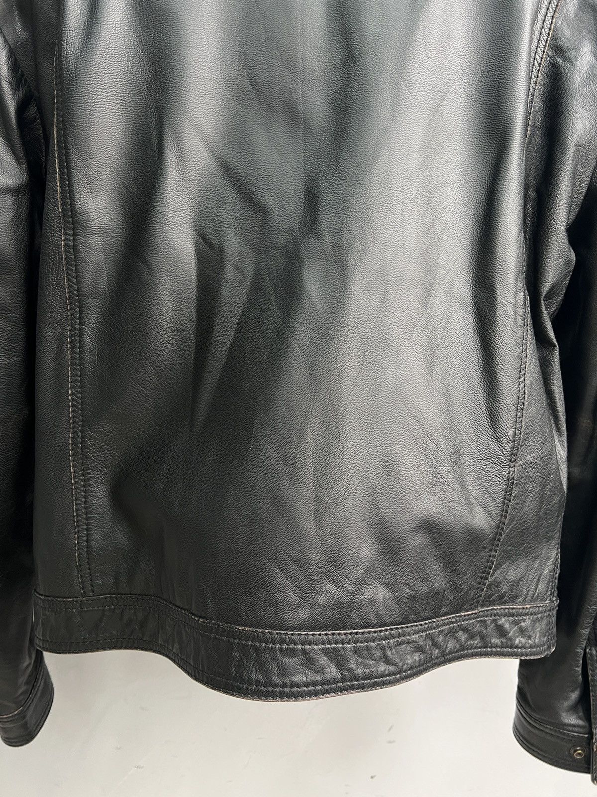 14th Addiction Black opium racing moto style leather jacket y2k rick owens Size US M / EU 48-50 / 2 - 7 Thumbnail