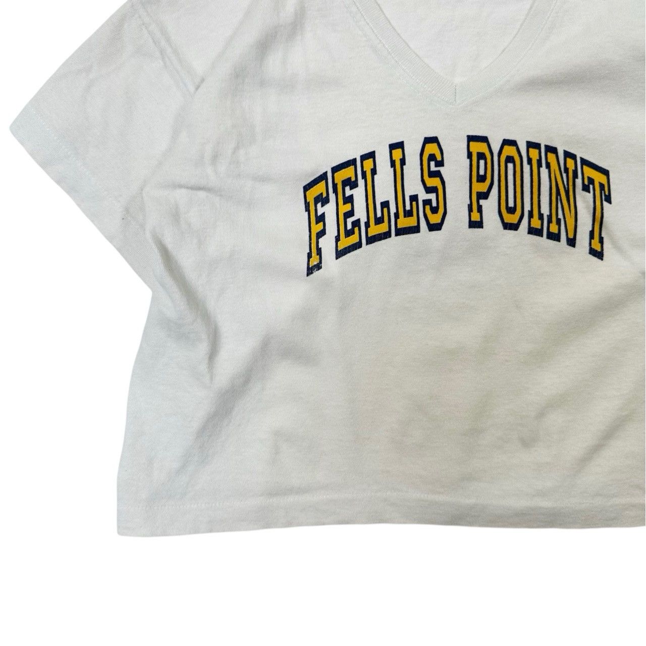 Vintage Vintage 90s Made in USA Fells Point Cropped Graphic T Shirt Size US S / EU 44-46 / 1 - 3 Thumbnail