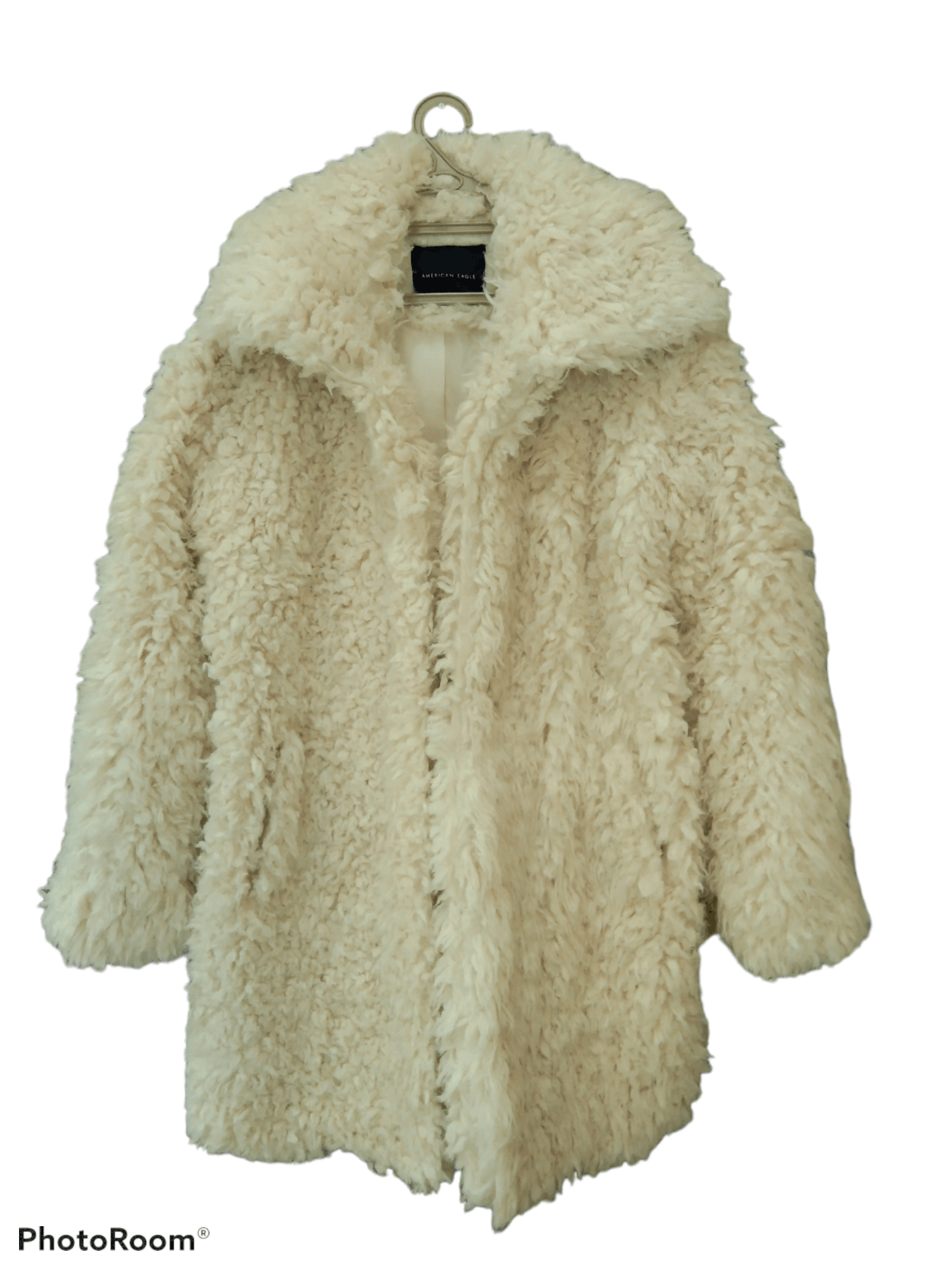 American Eagle Outfitters AW AMERICAN EAGLE FAUX FUR LONG CARDIGAN Size S / US 4 / IT 40 - 1 Thumbnail