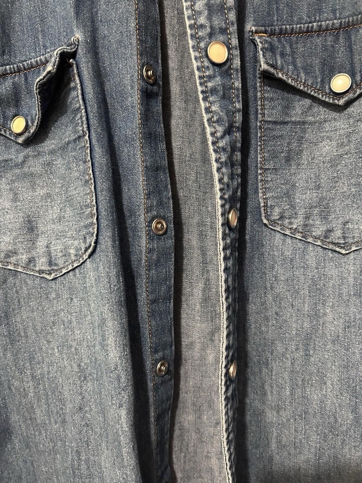 Journal Standard Journal Standard Men Denim Shirt Pearl Snap Long Sleeve M Size US M / EU 48-50 / 2 - 9 Thumbnail