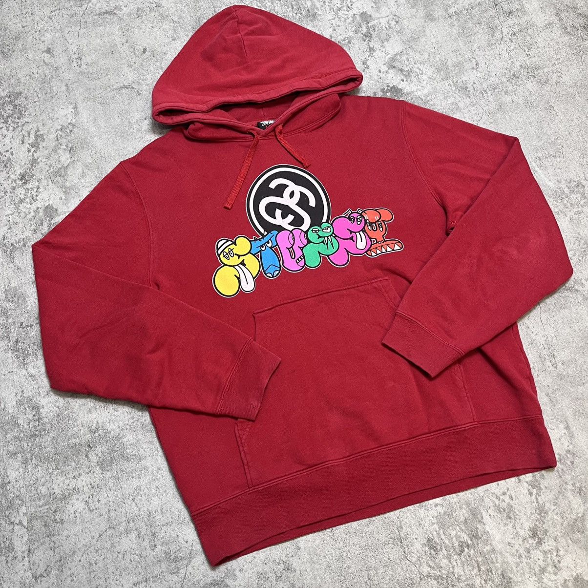 Stussy Stüssy Street Artist Collab Logo Hoodie w/ Graphic Print Size US M / EU 48-50 / 2 - 2 Thumbnail