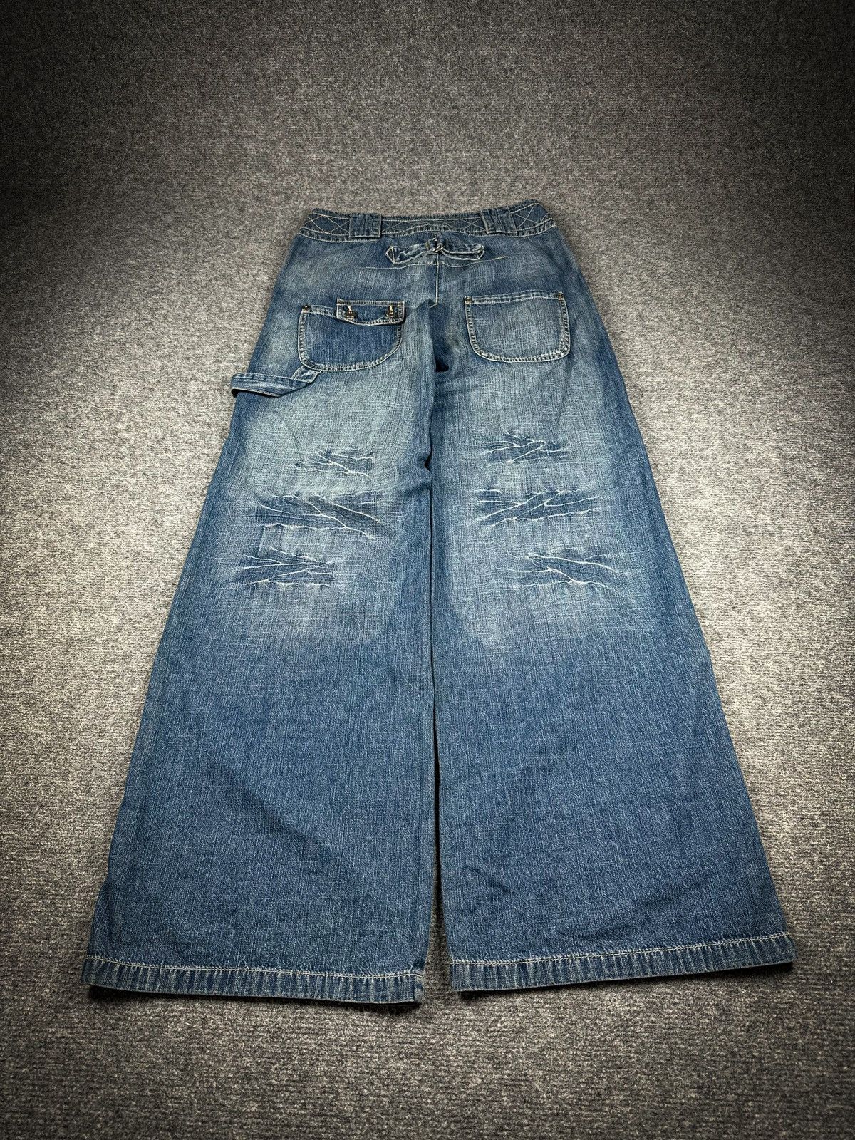 Japanese Brand Vintage Japanese brand Baggy denim y2k Size 35" - 1 Thumbnail