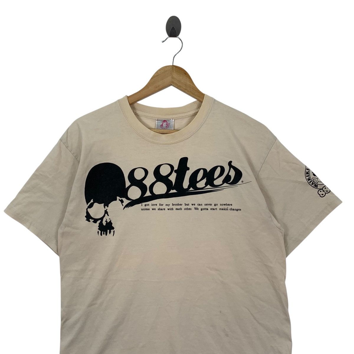 Vintage Vintage 88 TEES Hawai Skull Waikiki Surf Surfing Usa Shirt Size US S / EU 44-46 / 1 - 2 Thumbnail
