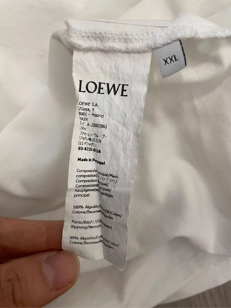 Loewe loewe White pocket embroidered logo short sleeve 2506-Nexta Size US XXL / EU 58 / 5 - 5 Thumbnail