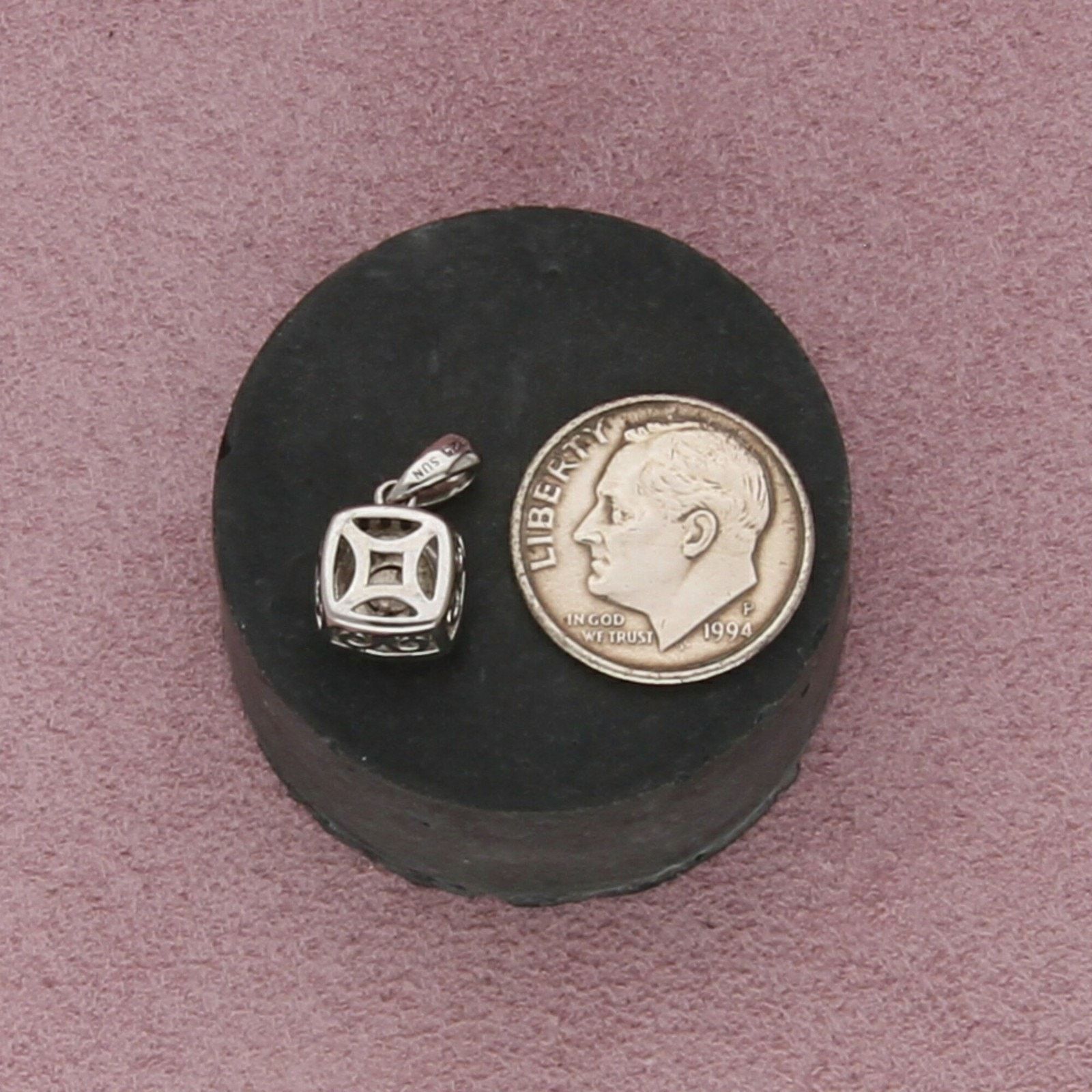 Sterling Silver zales sterling silver diamond accent pendant Size ONE SIZE - 3 Thumbnail