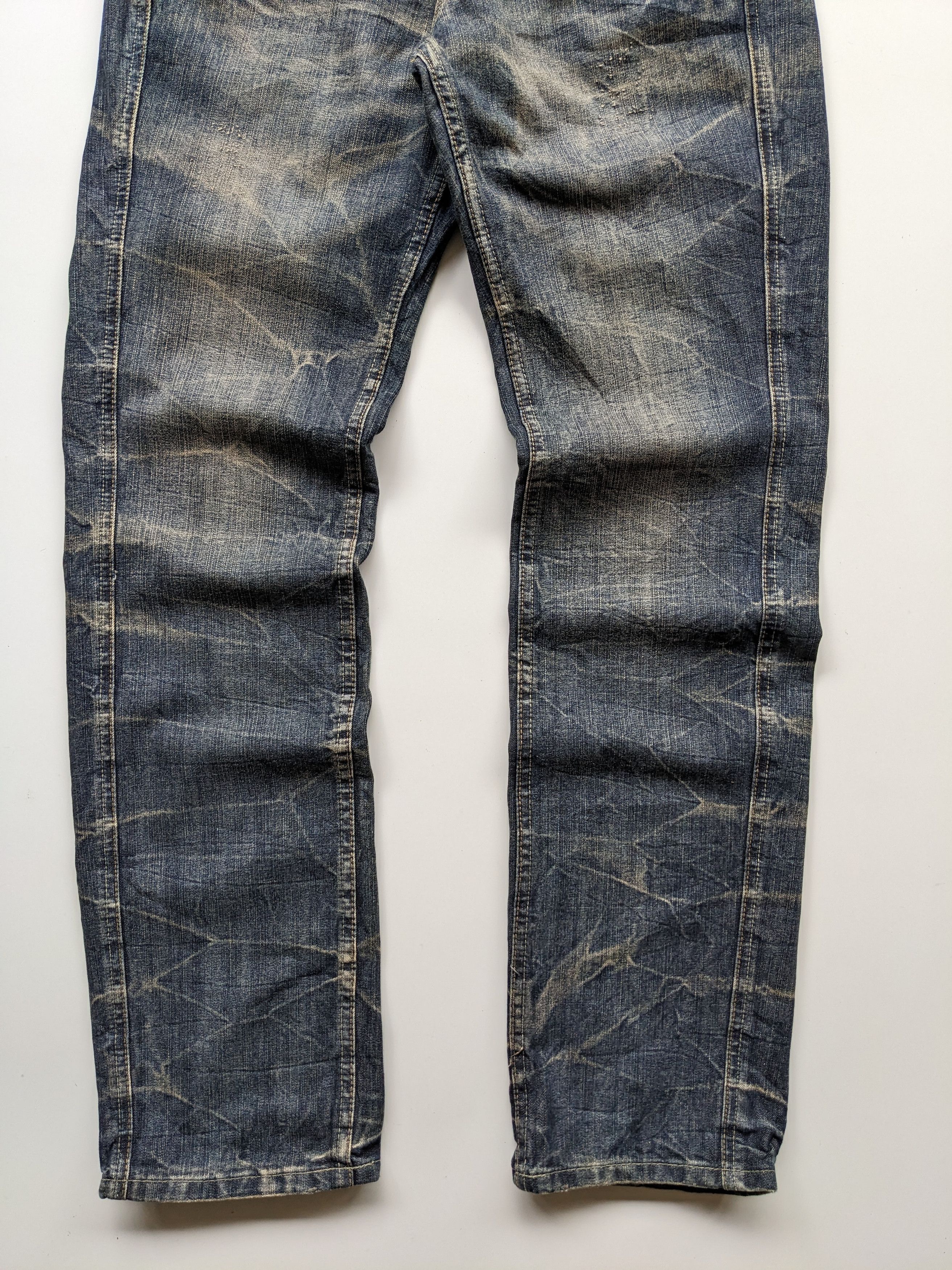 Japanese Brand × Jean Superubis clawmark electric faded jeans Size US 32 / EU 48 - 4 Thumbnail