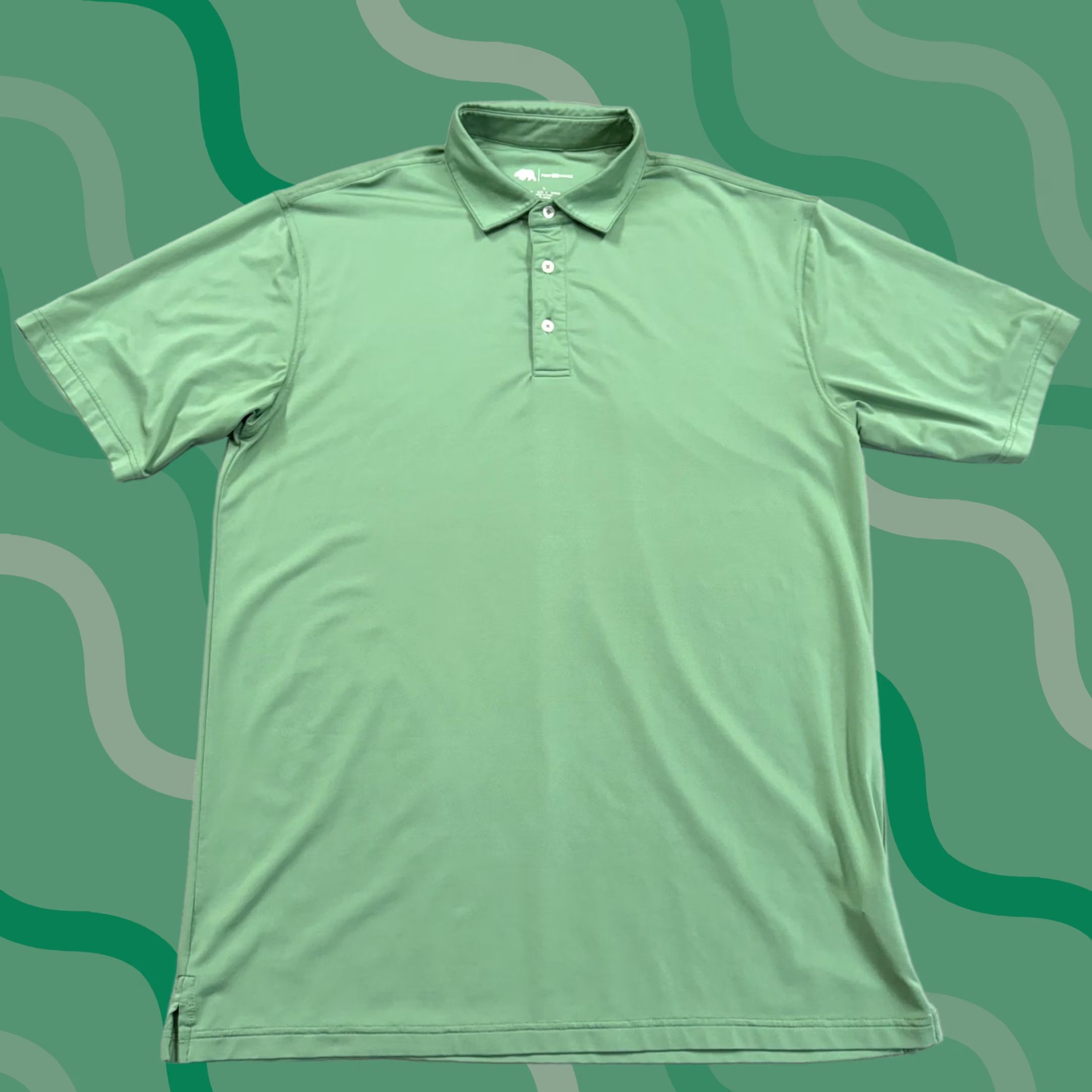 Vintage Onward Reserve Polo Shirt Mens L Green Solid Golf Performance Casual Stretch Size US L / EU 52-54 / 3 - 1 Thumbnail