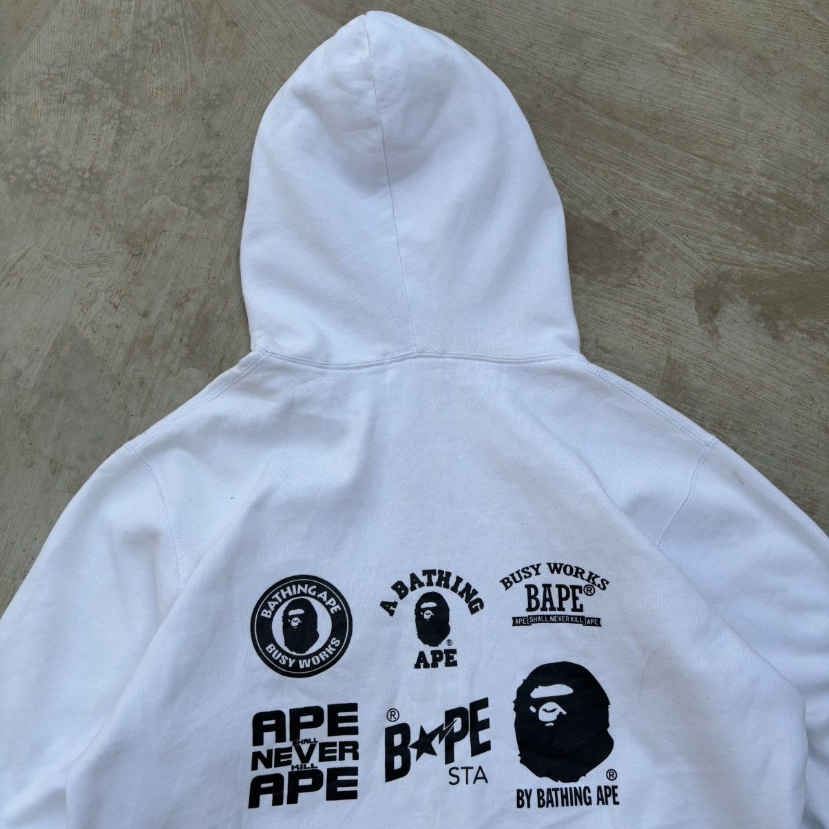 Bape Bape Logo Zip up Hoodie Size US XL / EU 56 / 4 - 18 Thumbnail