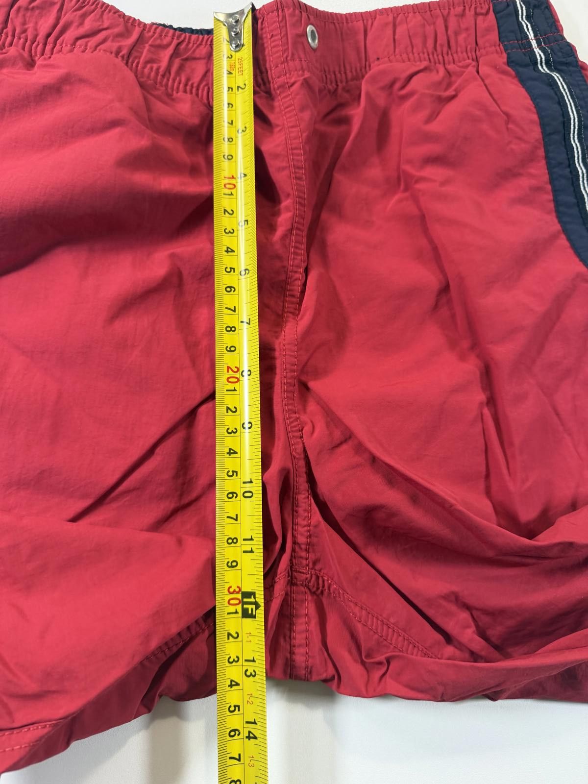 Nautica Nautica Red Swim Shorts with Side Stripe M Size US 34 / EU 50 - 7 Thumbnail