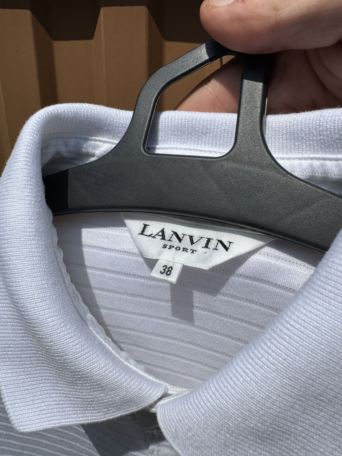 Vintage Vintage Lanvin Stripes Polo Tee Size US M / EU 48-50 / 2 - 6 Thumbnail