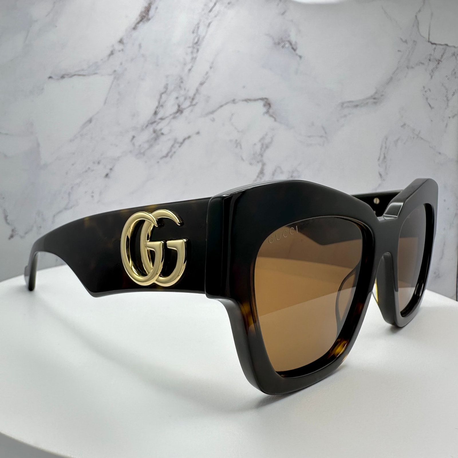 Gucci New Gucci Sunglasses Brown Size ONE SIZE - 15 Thumbnail