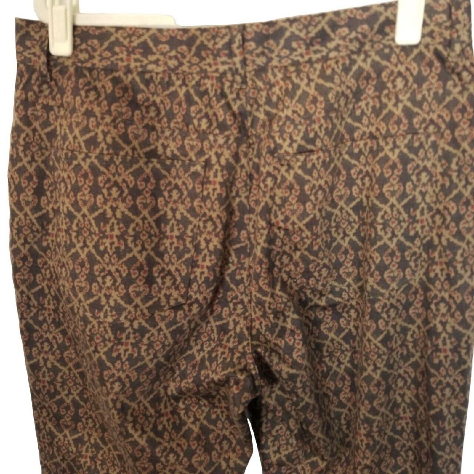 Lauren Ralph Lauren Lauren Ralph Lauren High Rise Ankle Pants 12 Brown Tapestry Size 34" / US 12 / IT 48 - 7 Thumbnail