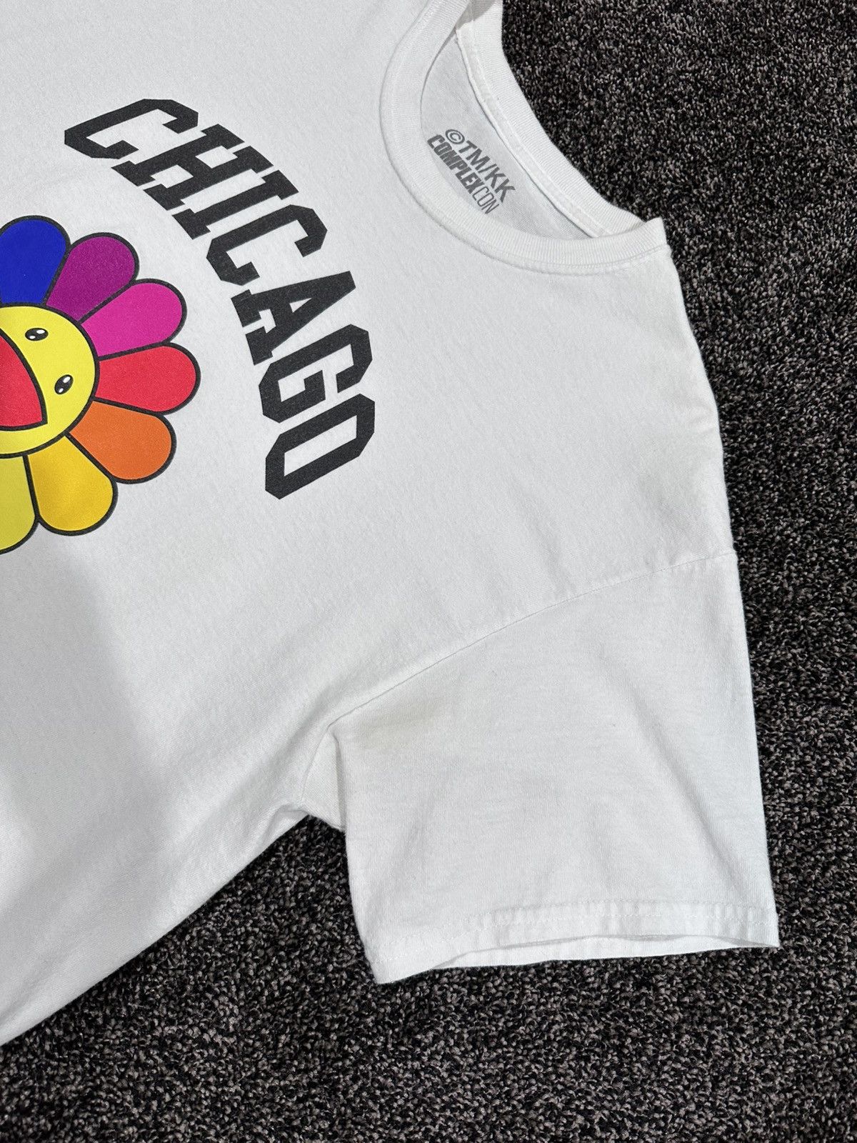 Complex Takashi Murakami Chicago Complexcon Flower White T-Shirt Size US L / EU 52-54 / 3 - 5 Thumbnail