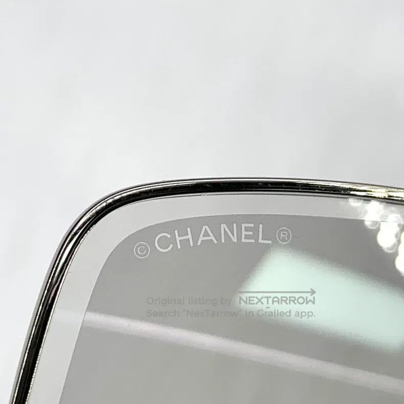 Chanel Chanel Silver irregular sunglasses Size ONE SIZE - 5 Thumbnail