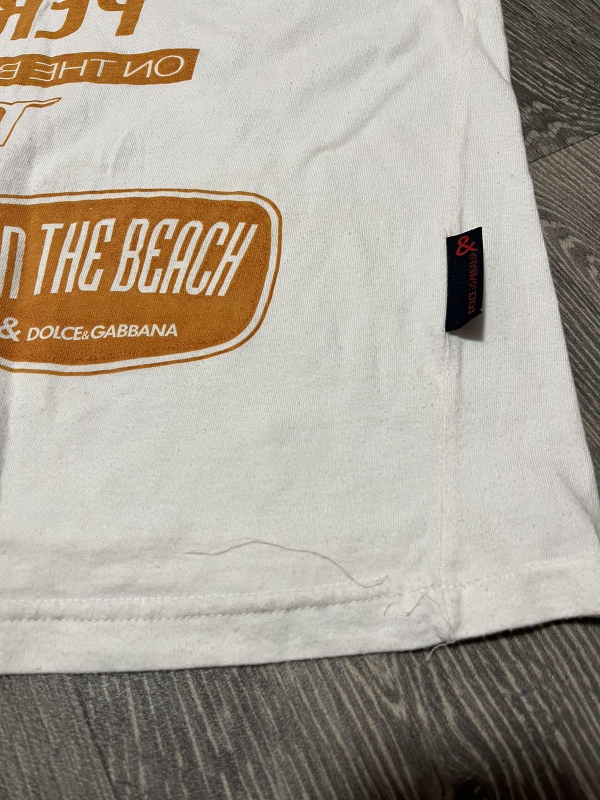 Dolce & Gabbana Dolce & Gabbana “Go The Beach” Big Logo Vintage T-Shirt Tee Size US XS / EU 42 / 0 - 21 Thumbnail