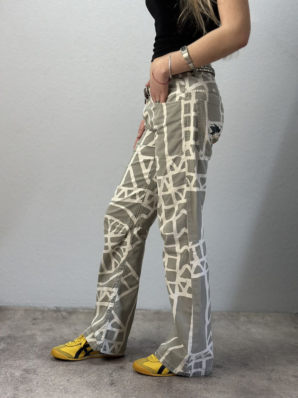 Japanese Brand Vintage Diesel Reckflay Special Flared Faded denim Jeans Y2K Size 29" - 3 Thumbnail