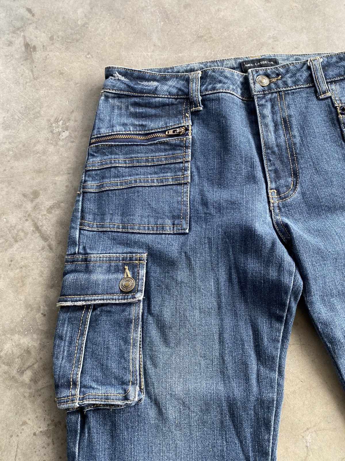 Hysteric Glamour × If Six Was Nine × Tornado Mart Flare Jeans Japanese Mer-Lassette Cargo 3D Pocket Size US 30 / EU 46 - 14 Thumbnail