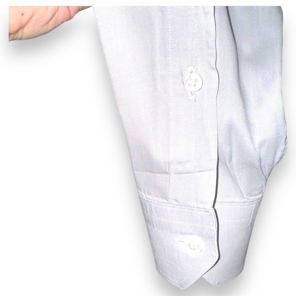 Holland & Holland Gray Holland & Sherry Classic Collar Dress Shirt Size L 16.5 Size US L / EU 52-54 / 3 - 3 Thumbnail
