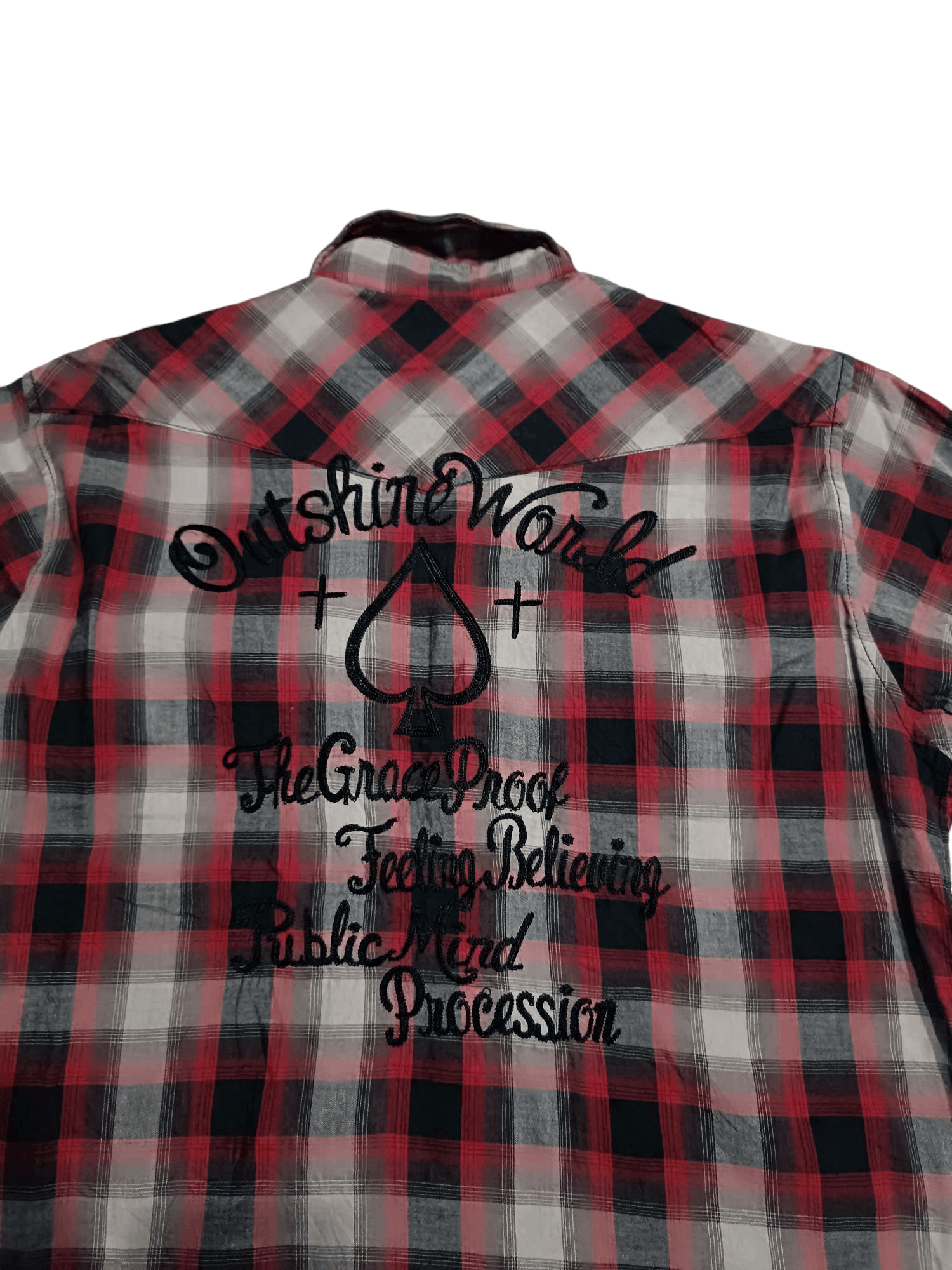 Japanese Brand Short Sleeve Western Style Embroidery Poem Shirt Size US M / EU 48-50 / 2 - 4 Thumbnail